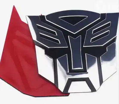 Transformers Metal Sticker for car real life size