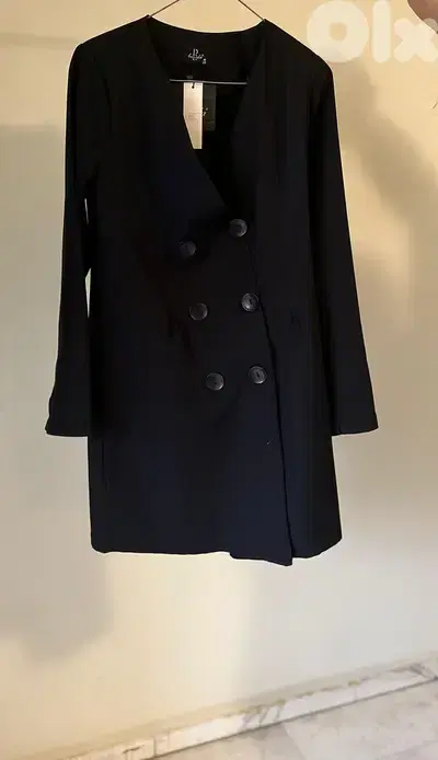 Black Blazer Dress | فستان بليزر أسود قصير