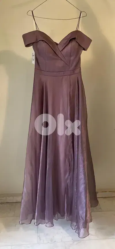 Long Lilac Wedding / Prom Dress | فستان زفاف طويل بلون ليلكي