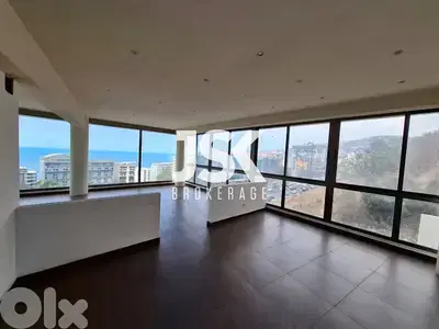 L18779-Spacious Office With Seaview For Rent in Haret Sakher