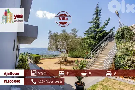 Ajaltoun 750m2 | Villa | New | Panoramic View | High-end | Ajaltoun 750m2 | Villa | New | Panoramic View | High-end |