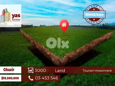 Ghazir / Maameltein 3000m2 | Perfect Tourism Investment Opportunity |W