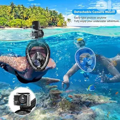AquaView Full-Face Snorkel Mask Anti-Fog & 180° Panoramic View