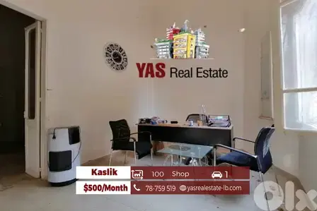 Kaslik 100m2 | Shop | Rent | Prime Location | EH |