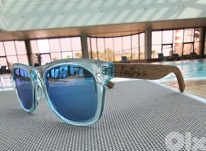 FAITH BRAND (5 till 12) Polarized anti UV, wooden Sunglasses for kids