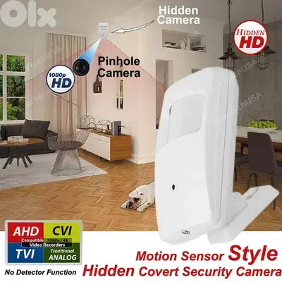 AHD CCTV HIDDEN PIR MOTION DETECTOR IR, HD كاميرا مراقبة مخفية