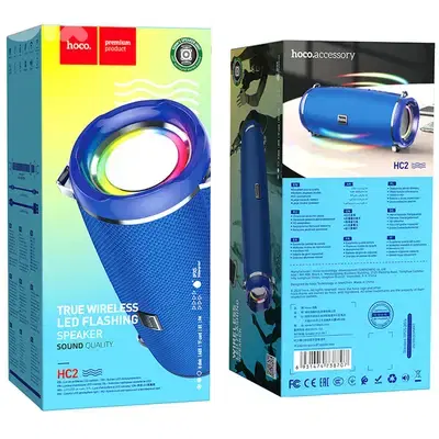 HOCO HC2 TRUE WIRELESS LED FLASHING SPEAKER IPX5 | HC2 وايرلس سبيكر