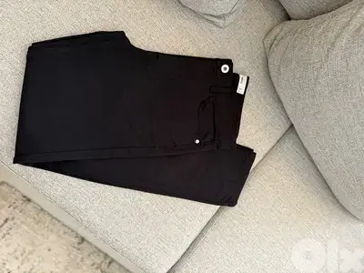 mango black high rise skinny pant new size 34