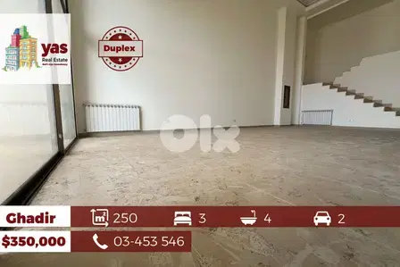 Ghadir 250m2 | Spacious Duplex | New | Luxury | View | EH/YV |