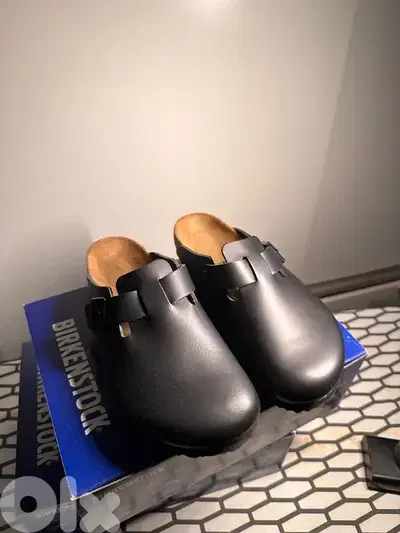 Authentic Birkenstock Boston Leather Black 76969037