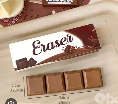 cute chocolate shape eraser