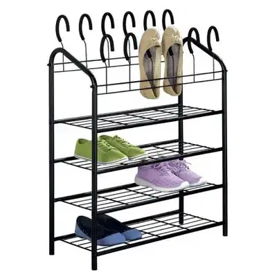 Livarno Living Metal Shoe Rack W 69 x H 88 x D 27 cm - رف أحذية معدني