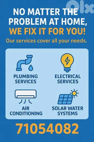 plumbing and solar water heater and electric