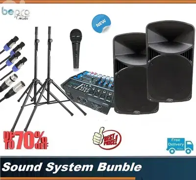 PA system Bundle,Full Sound System for Karaoke,Pub,restaurant,party