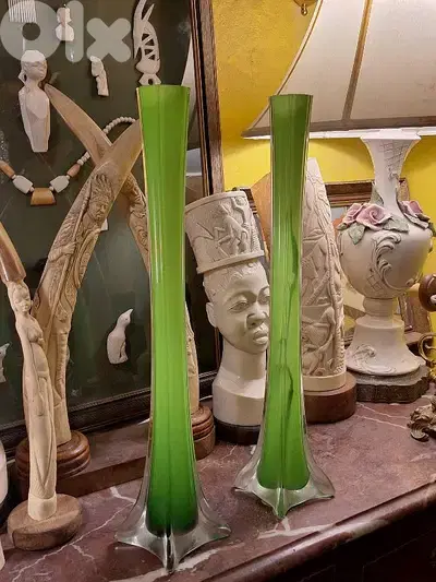 2 murano large vases