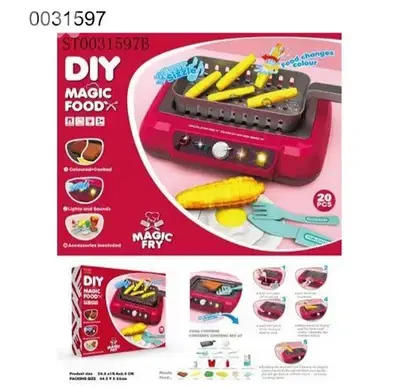 Magic fry food  , cooking toy simulator