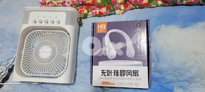 Portable cooling fan usb and neck fan new in the box