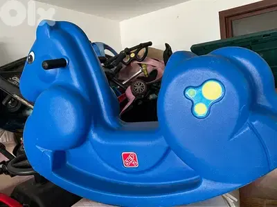 step2 rocking horse blue like new