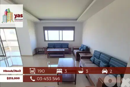 Hboub/ Jbeil 190m2 | Prime Location |Accessible|Panoramic Sea View |PA