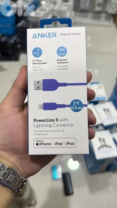 Anker Powerline II Usb-a to lightning Blue 3ft last offer