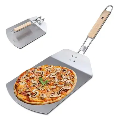 masterpro stainless steel folding pizza peel