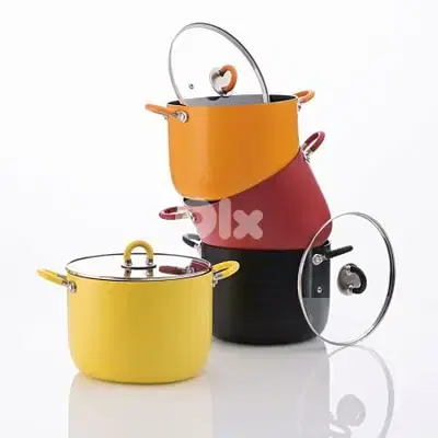 Masterpro by Alessi Sten High Casserole with Lid 5.1 L - طنجرة عالية