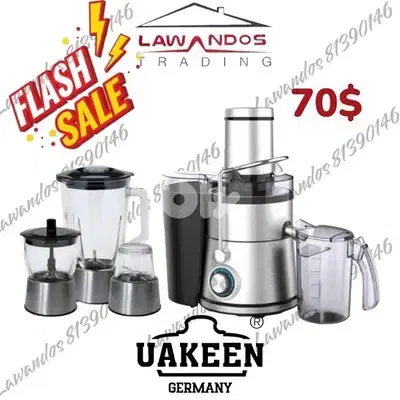 Carrot juicer & blender & coffee grinder UAKEEN germany
