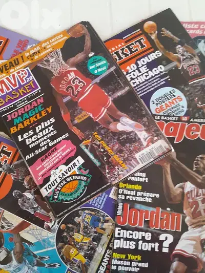 Michael jordan basketball 9 magazines 90's