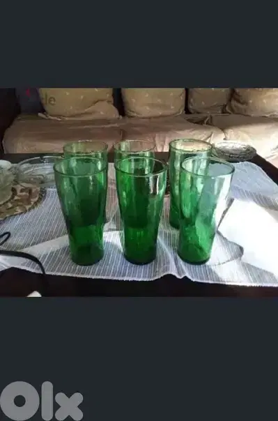 16cm green long glasses