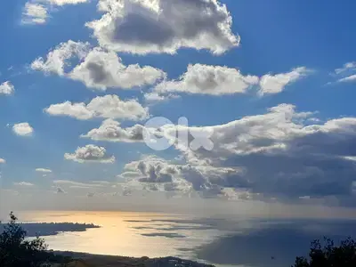 2580 SQM Land in Ajaltoun overlooking the Sea and the Mountains