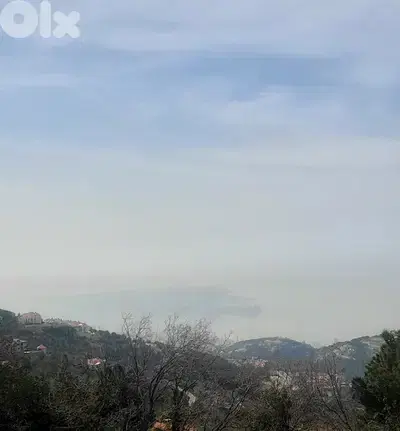1750 SQM Land in Bhorsaf, Metn Overlooking the Mountains and the Ocean