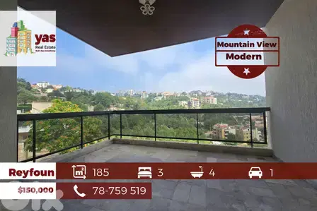 Reyfoun 185m2 | Mountain View | Modern | Calm Area | DA