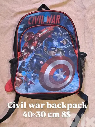 Bagpacks and food bag for kids