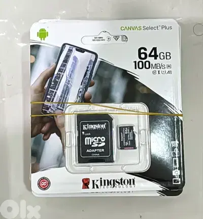 Kingston memory card with adapter 64gb 100mb/s Original & Best offer