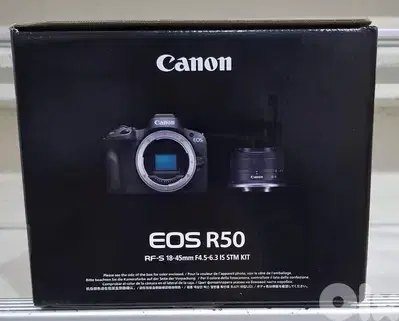Canon camera EOS R50 RF-S 18-45mm F4.5-6.3 IS STM Kit black Amazing &