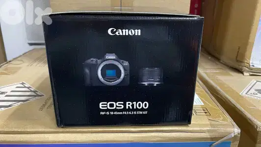 Canon Camera EOS R100 RF-S 18-45mm F4.5-6.3 IS STM Kit Original & Best