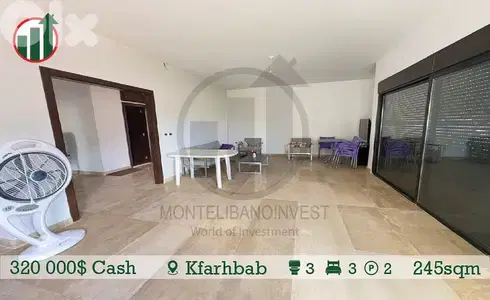 Brand-New Apartment for Sale with a Private Terrace in Kfarhbab