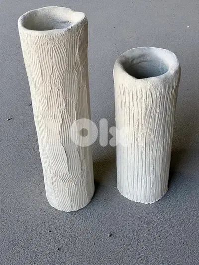 concrete vases