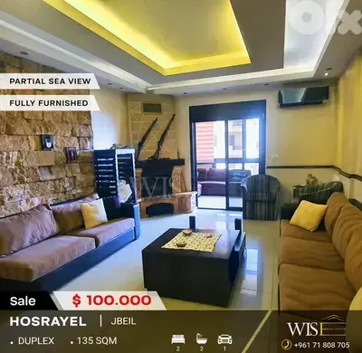 Stunning 135 SQM Fully Furnished Apartment FOR SALE – Hosrayel!