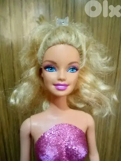 Barbie LOVE HORSE Glitter molded wearing as new doll, bend legs+Shoes