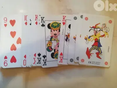 Original Euro Disney big size playing cards 12*18 cm made in Belgium