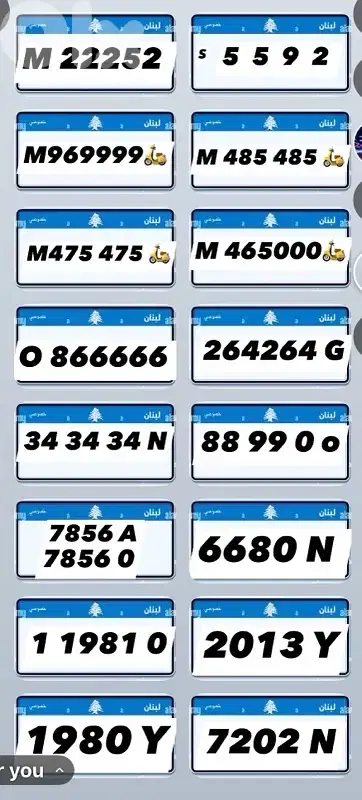 cars and motorcycles plates