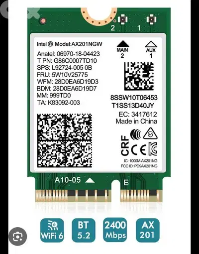 AX211 / AX201 Wi-Fi 6  for Dell/HP/Lenovo / wifi card / wifi adapter