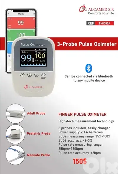 3-Probe Pulse Oximeter