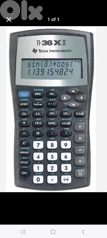 Calculator texas instuments TI-36X2 lebanon