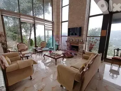 5bedrooms Villa (furnished) +garden+sea view 4sale in Chahtoul - شحتول