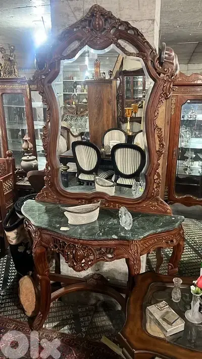 solid  wood console