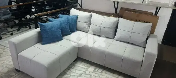 sofa with pouf. زاوية دعاية