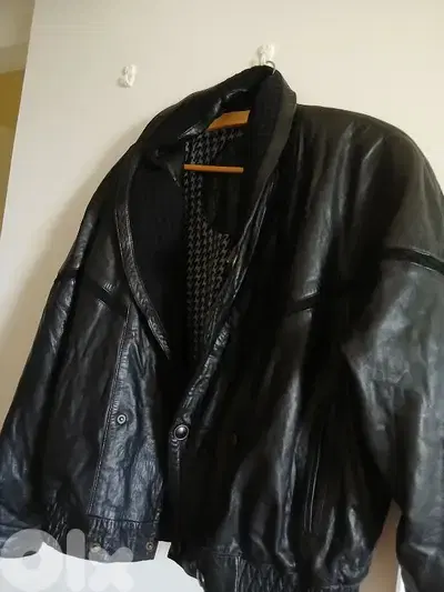 Leather black jacket
