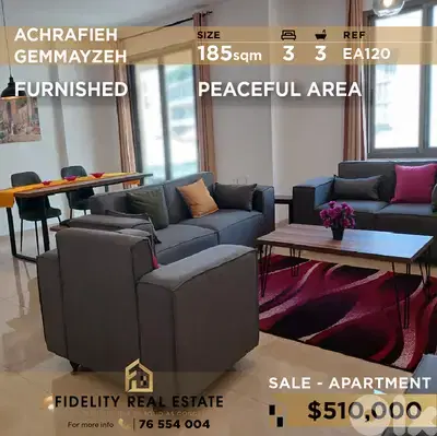 Apartment for sale in Gemmayzeh EA120 شقة للبيع في الجميزة